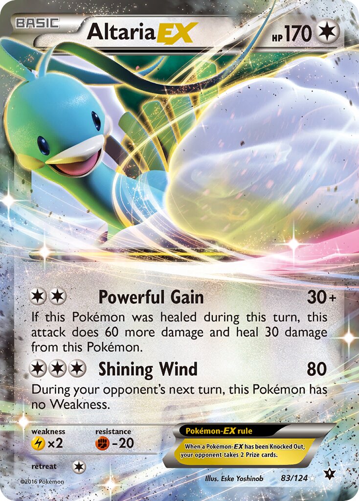 Altaria-EX 083/124 — Fates Collide (English Pokémon TCG card)
