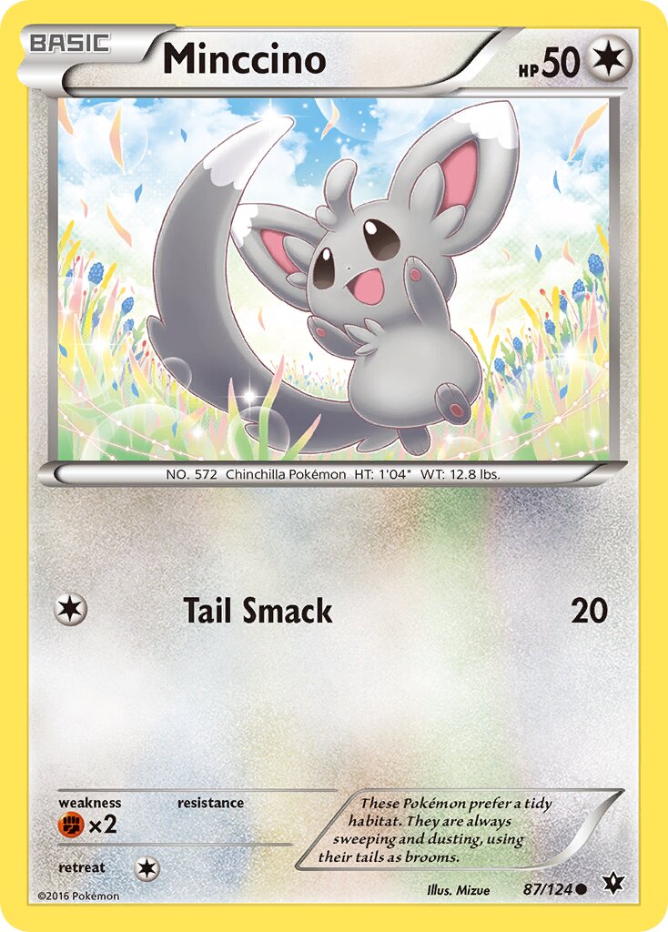 Minccino 087/124 — Fates Collide (English Pokémon TCG card)