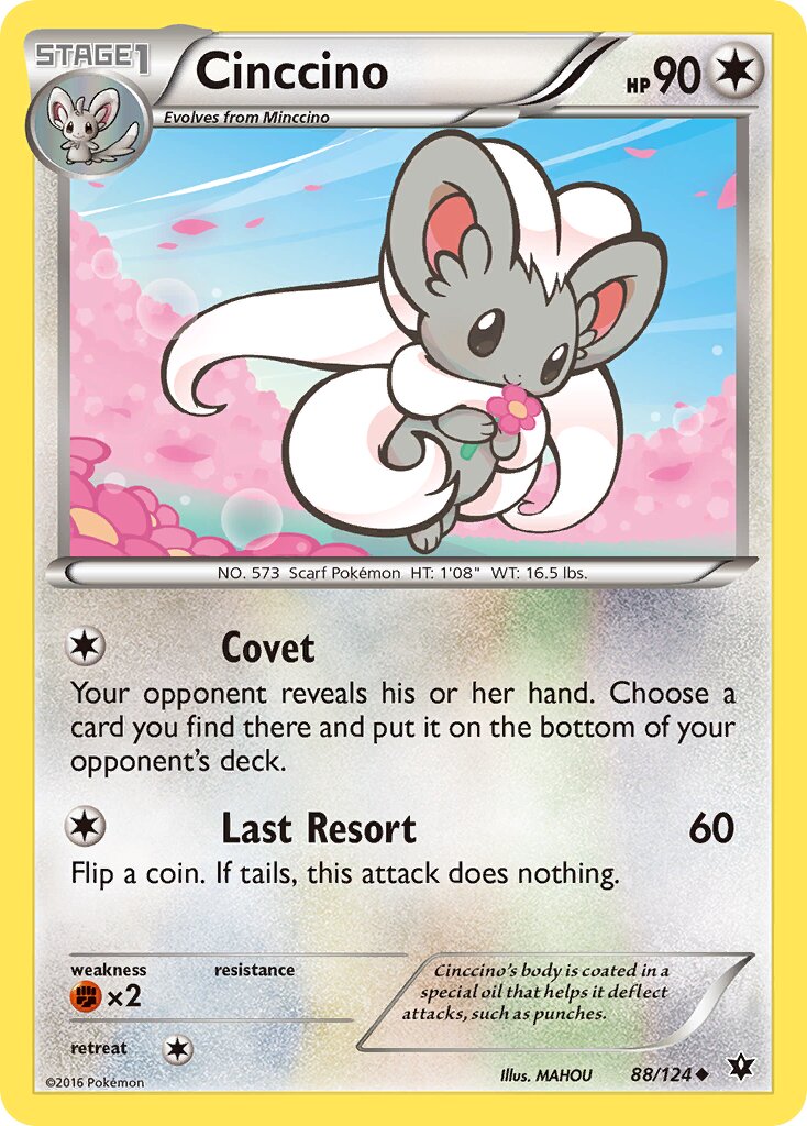 Cinccino 088/124 — Fates Collide (English Pokémon TCG card)