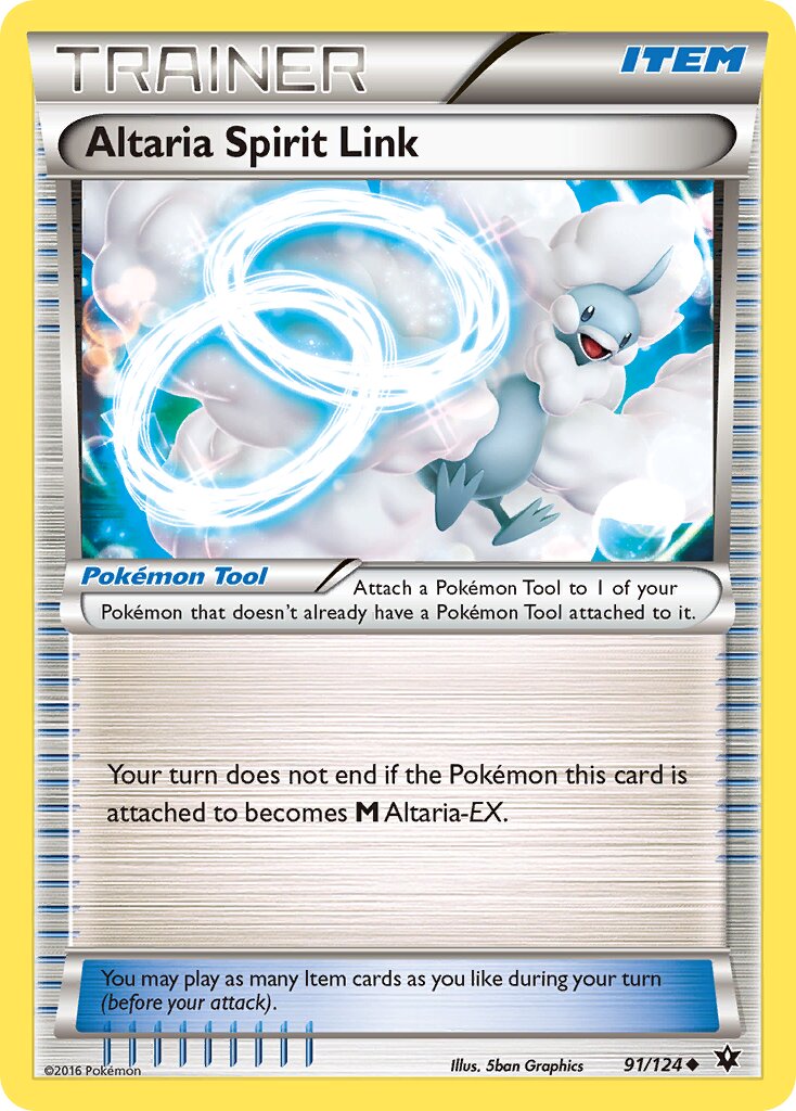 Altaria Spirit Link 091/124 — Fates Collide (English Pokémon TCG card)