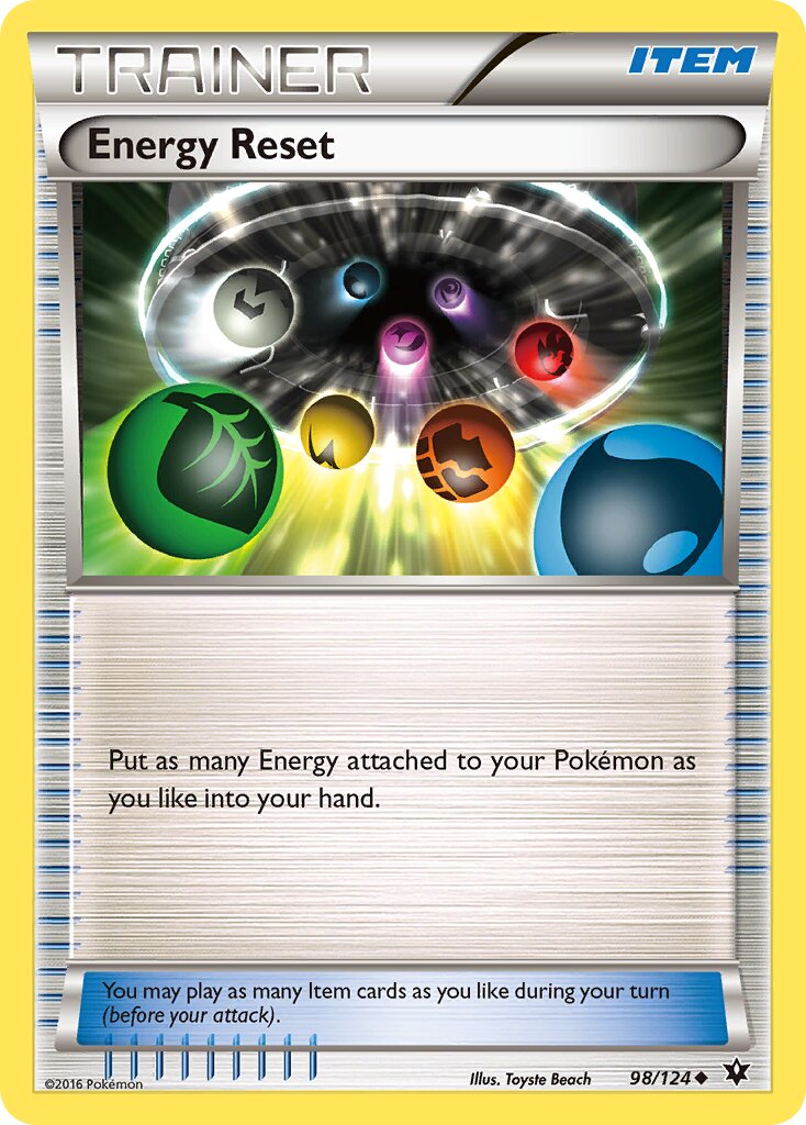 Energy Reset 098/124 — Fates Collide (English Pokémon TCG card)