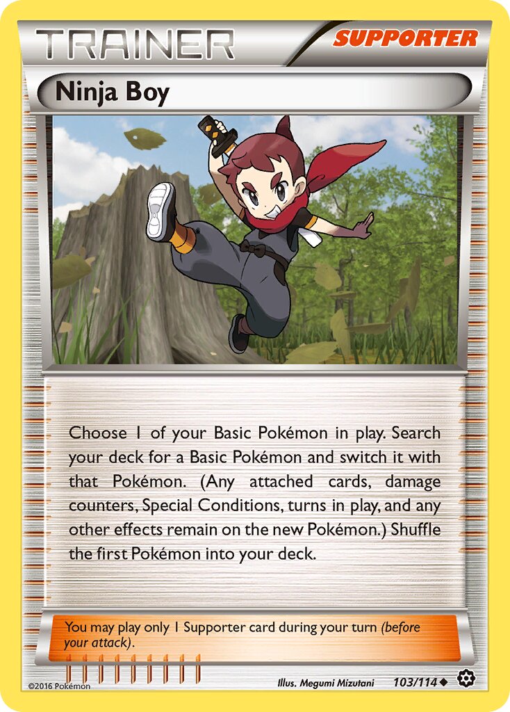 Ninja Boy 103/114 — Steam Siege (English Pokémon TCG card)