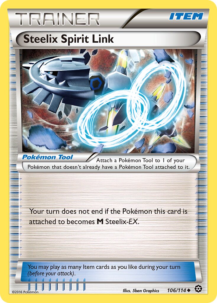 Steelix Spirit Link 106/114 — Steam Siege (English Pokémon TCG card)