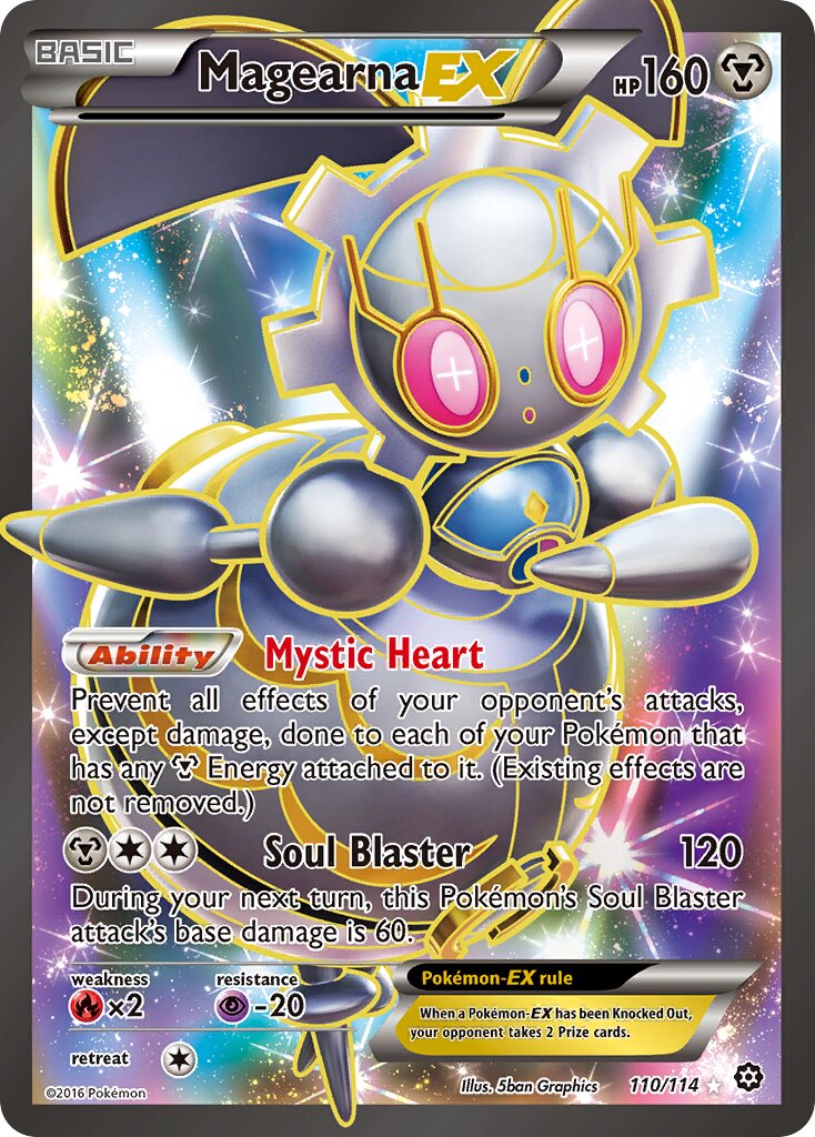 Magearna-EX 110/114 — Steam Siege (English Pokémon TCG card)