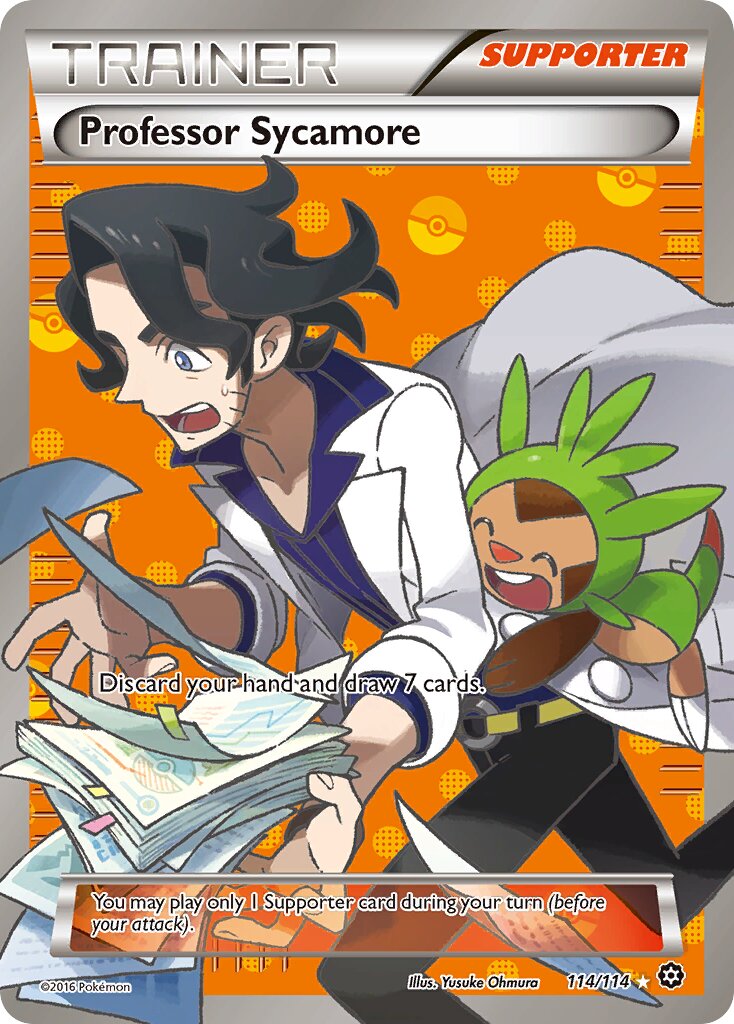 Professor Sycamore 114/114 — Steam Siege (English Pokémon TCG card)