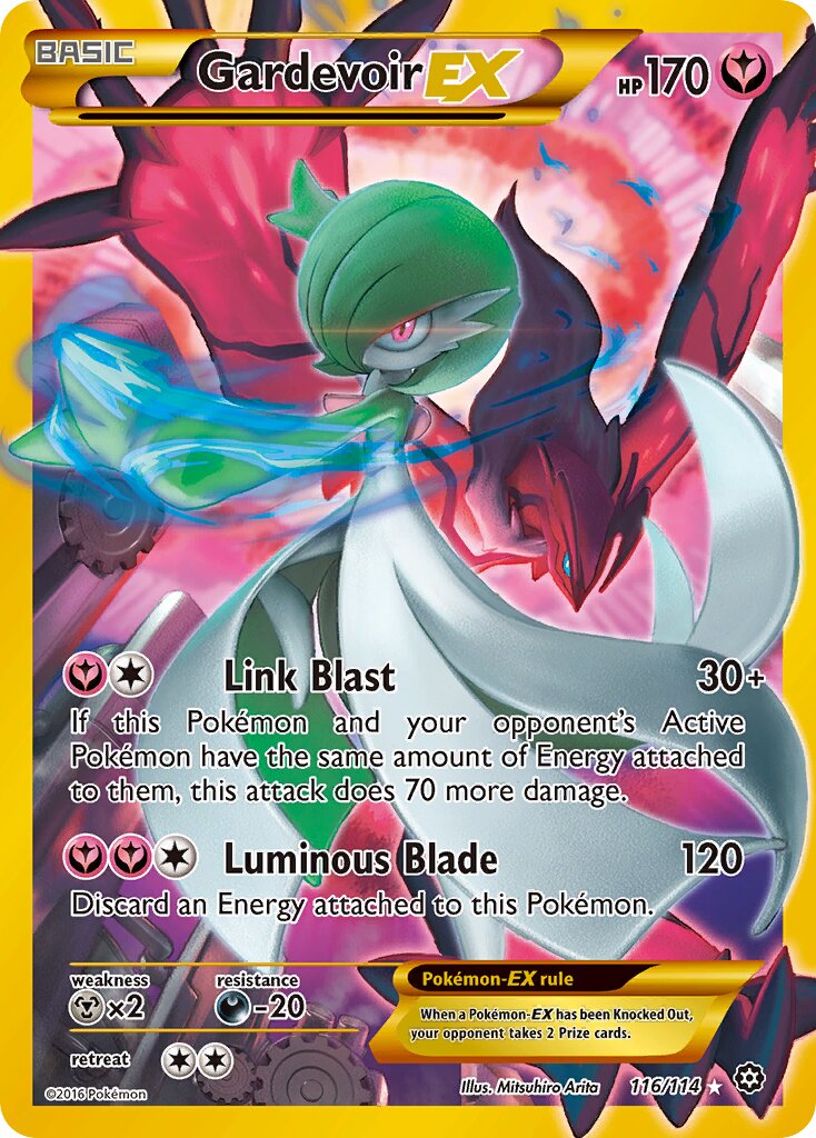Gardevoir-EX 116/114 — Steam Siege (English Pokémon TCG card)