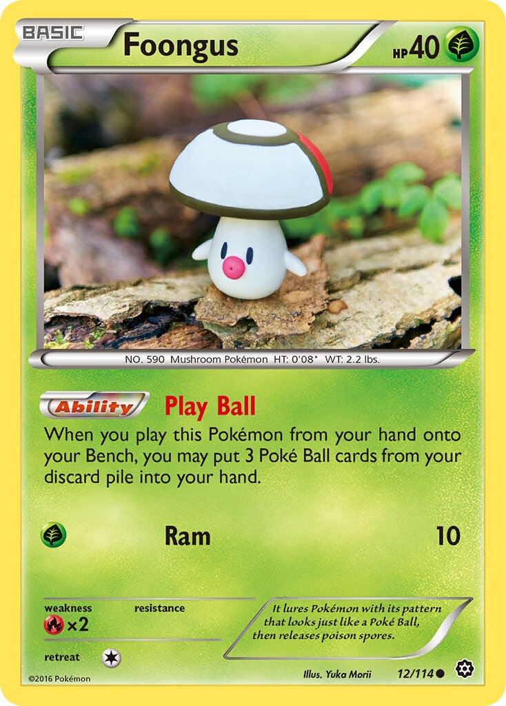 Foongus 012/114 — Steam Siege (English Pokémon TCG card)