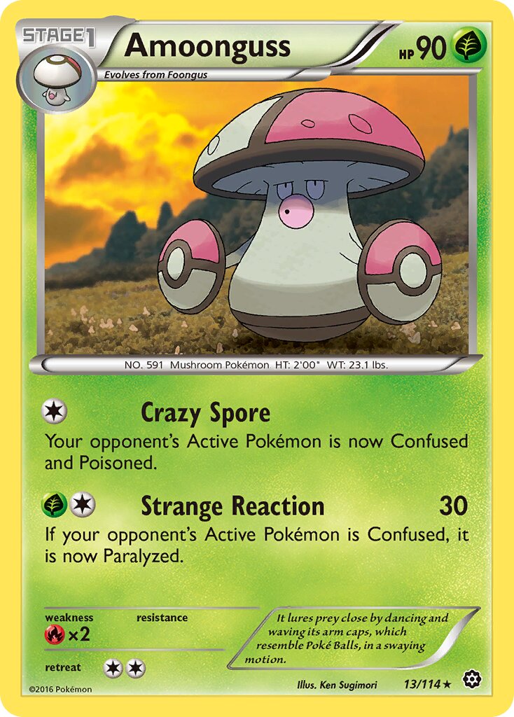 Amoonguss 013/114 — Steam Siege (English Pokémon TCG card)