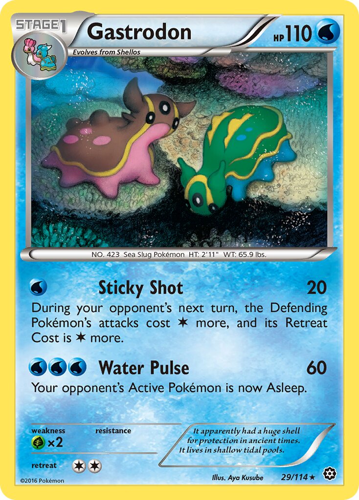 Gastrodon 029/114 — Steam Siege (English Pokémon TCG card)
