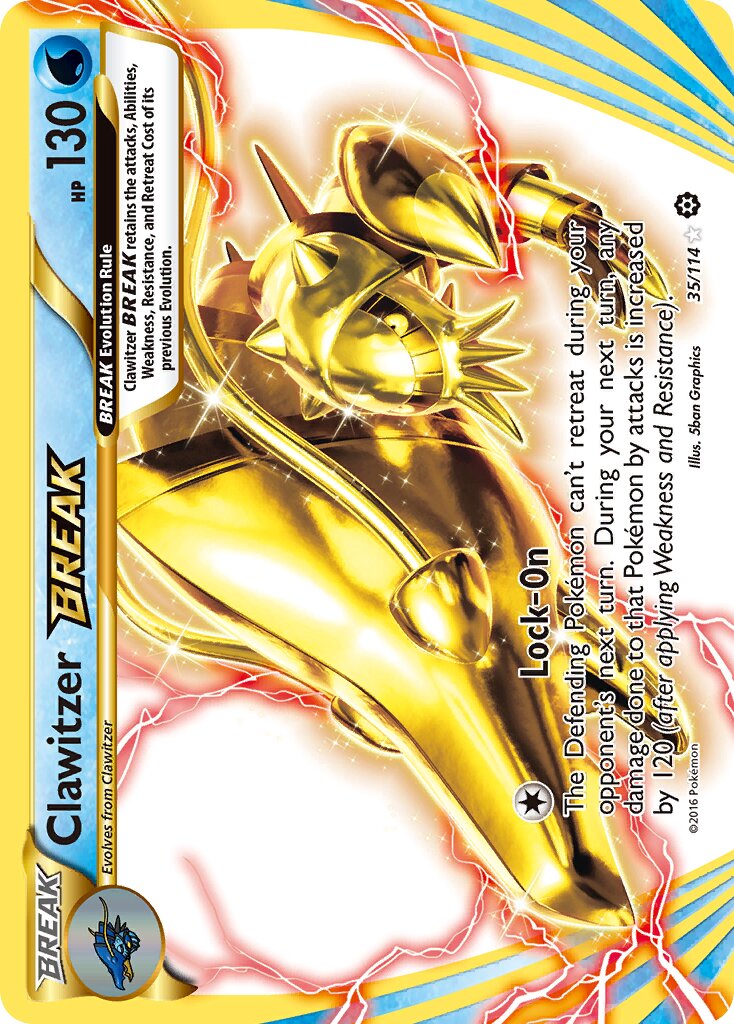 Clawitzer BREAK 035/114 — Steam Siege (English Pokémon TCG card)