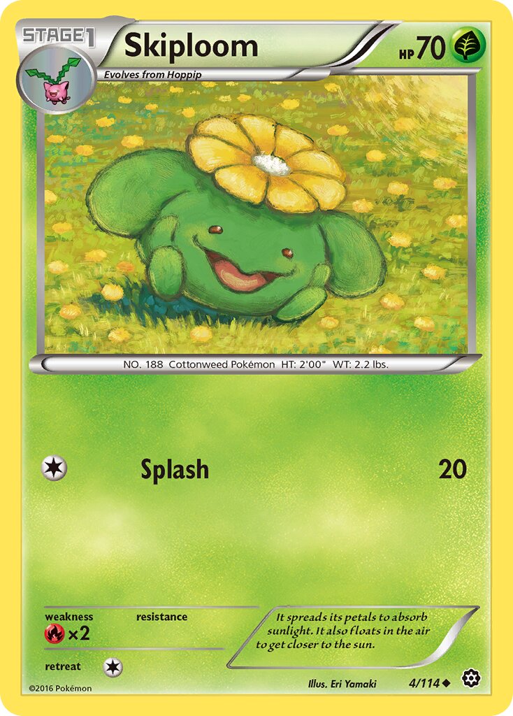 Skiploom 004/114 — Steam Siege (English Pokémon TCG card)