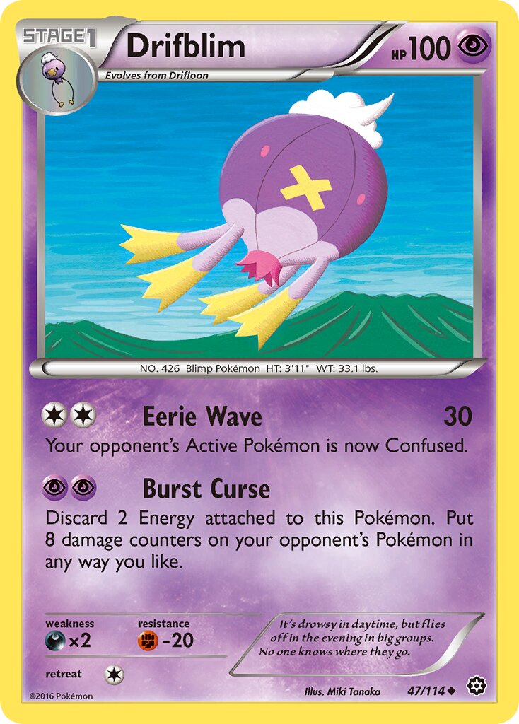 Drifblim 047/114 — Steam Siege (English Pokémon TCG card)
