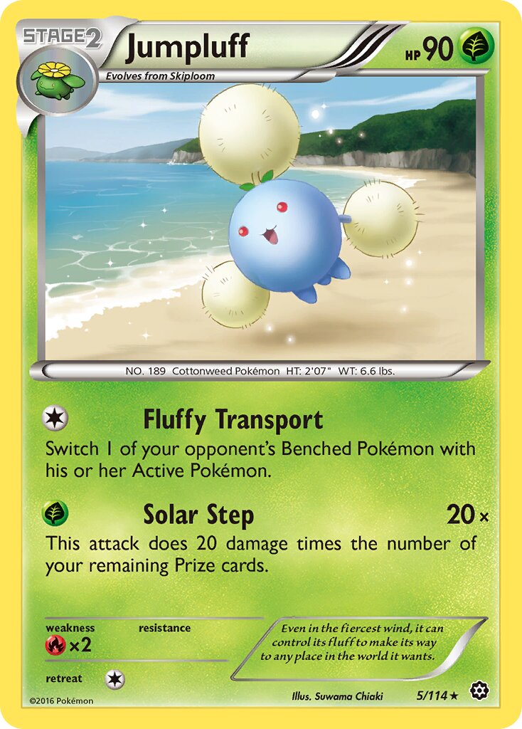 Jumpluff 005/114 — Steam Siege (English Pokémon TCG card)