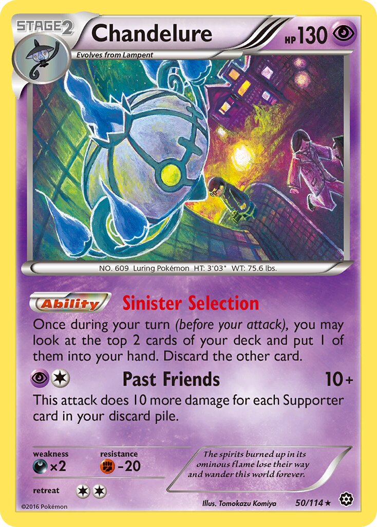 Chandelure 050/114 — Steam Siege (English Pokémon TCG card)