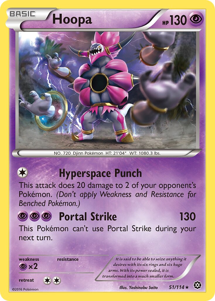 Hoopa 051/114 — Steam Siege (English Pokémon TCG card)