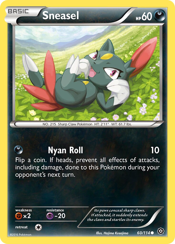Sneasel 060/114 — Steam Siege (English Pokémon TCG card)