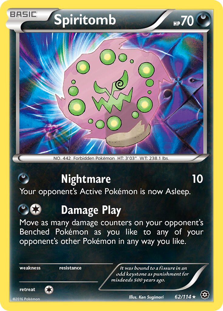 Spiritomb 062/114 — Steam Siege (English Pokémon TCG card)