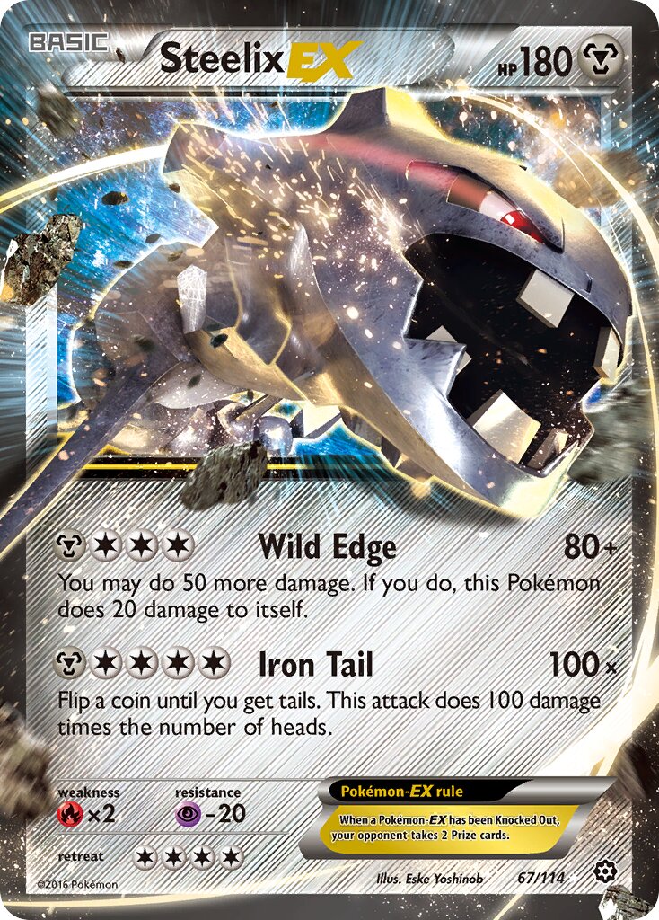 Steelix-EX 067/114 — Steam Siege (English Pokémon TCG card)