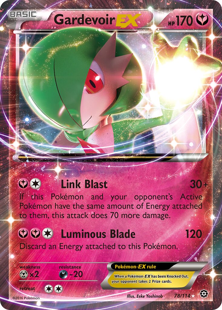 Gardevoir-EX 078/114 — Steam Siege (English Pokémon TCG card)