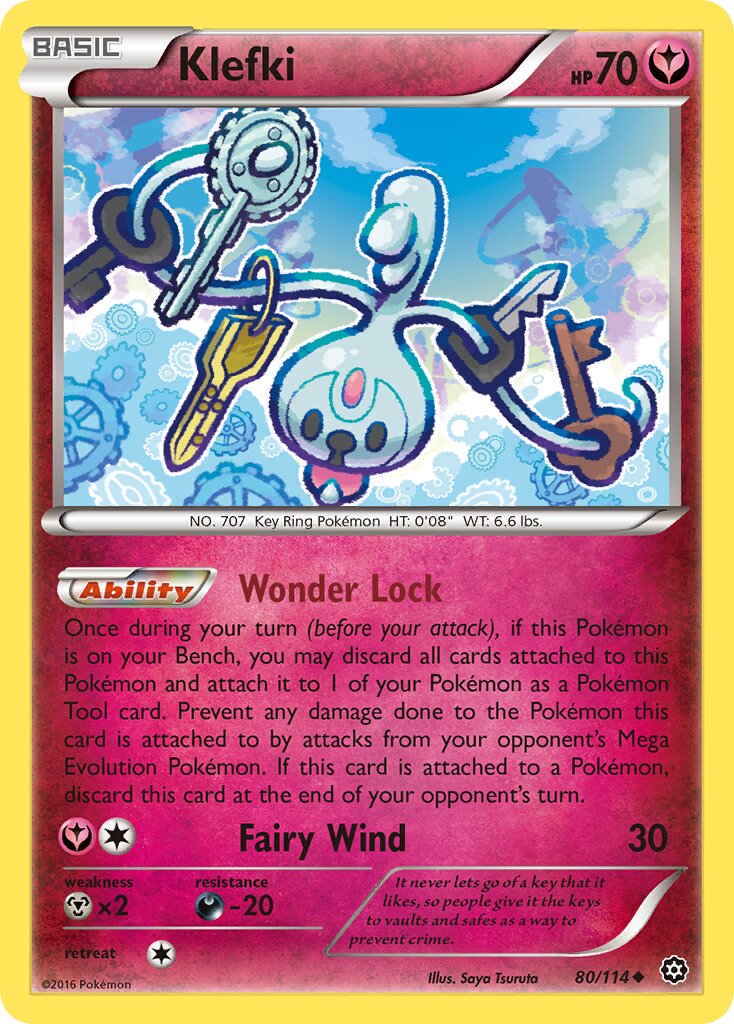 Klefki 080/114 — Steam Siege (English Pokémon TCG card)