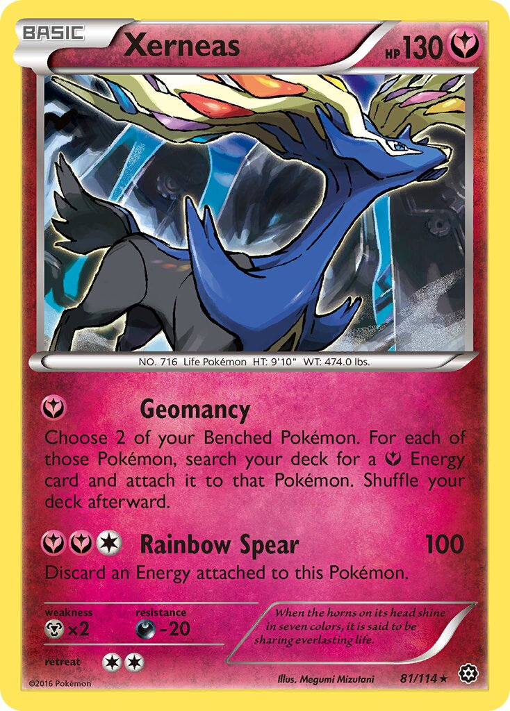 Xerneas 081/114 — Steam Siege (English Pokémon TCG card)