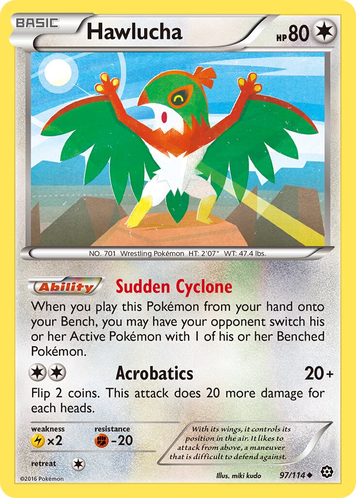 Hawlucha 097/114 — Steam Siege (English Pokémon TCG card)