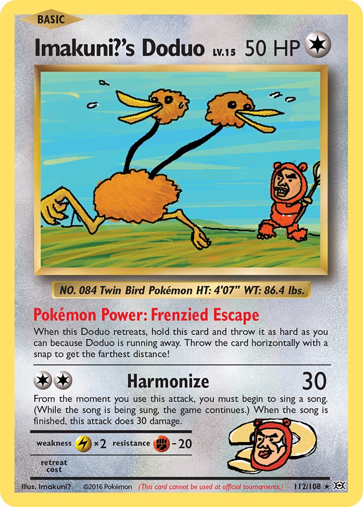 Imakuni?'s Doduo 112/108 — Evolutions (English Pokémon TCG card)