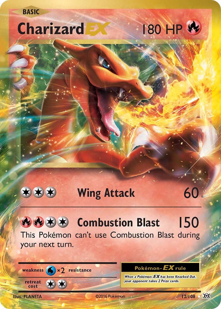 Charizard-EX 012/108 — Evolutions (English Pokémon TCG card)