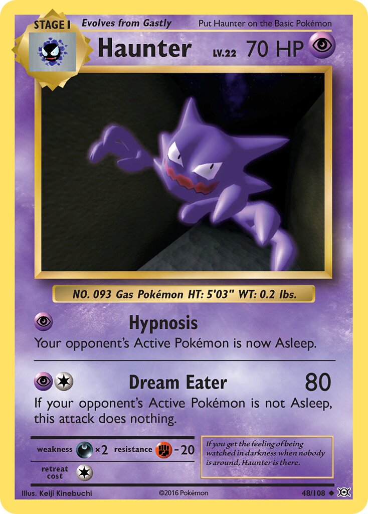 Haunter 048/108 — Evolutions (English Pokémon TCG card)