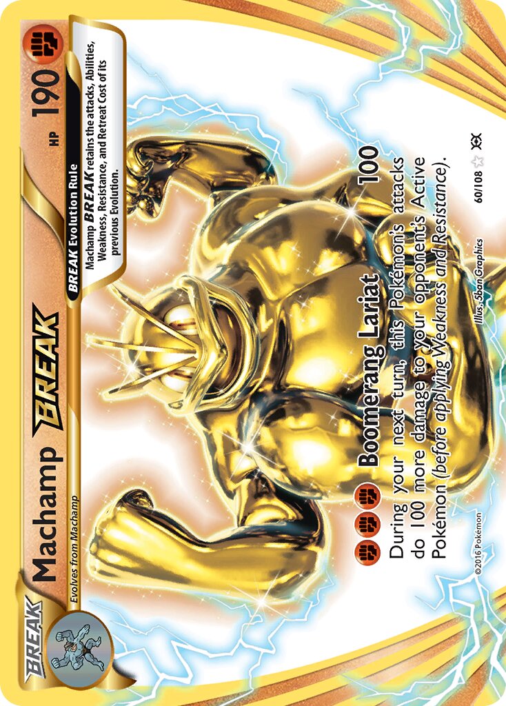 Machamp BREAK 060/108 — Evolutions (English Pokémon TCG card)