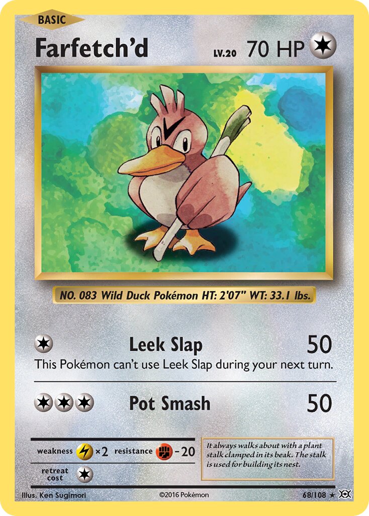 Farfetch'd 068/108 — Evolutions (English Pokémon TCG card)