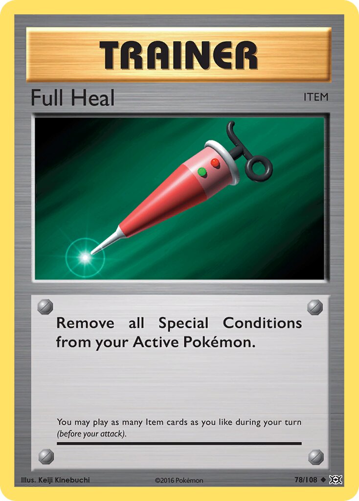 Full Heal 078/108 — Evolutions (English Pokémon TCG card)