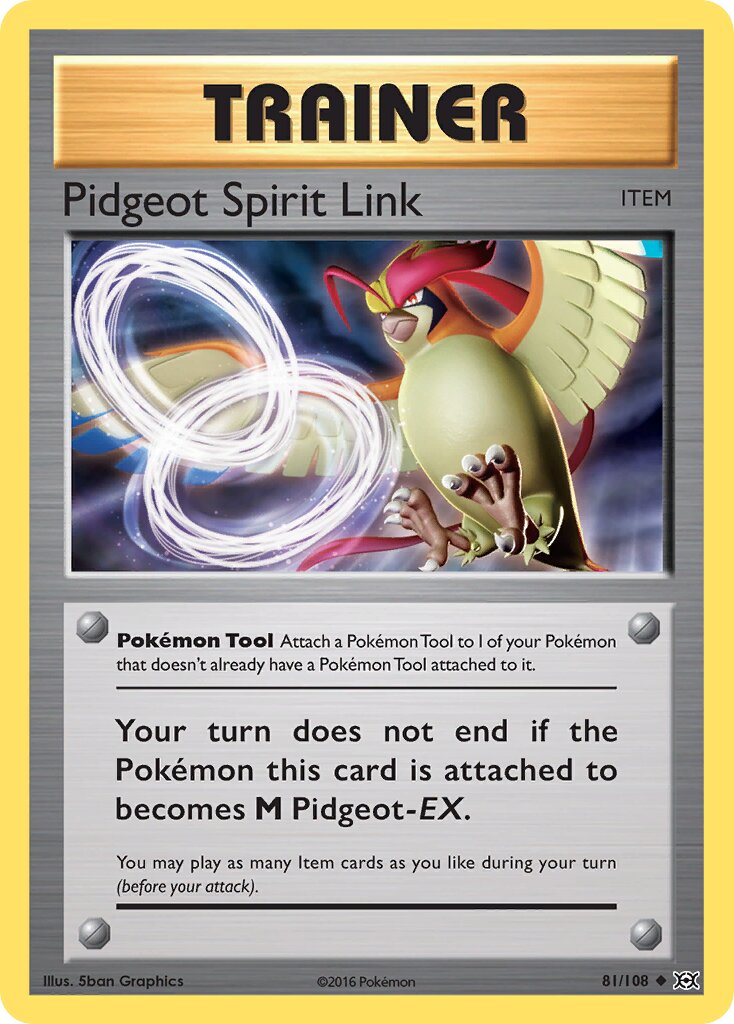 Pidgeot Spirit Link 081/108 — Evolutions (English Pokémon TCG card)