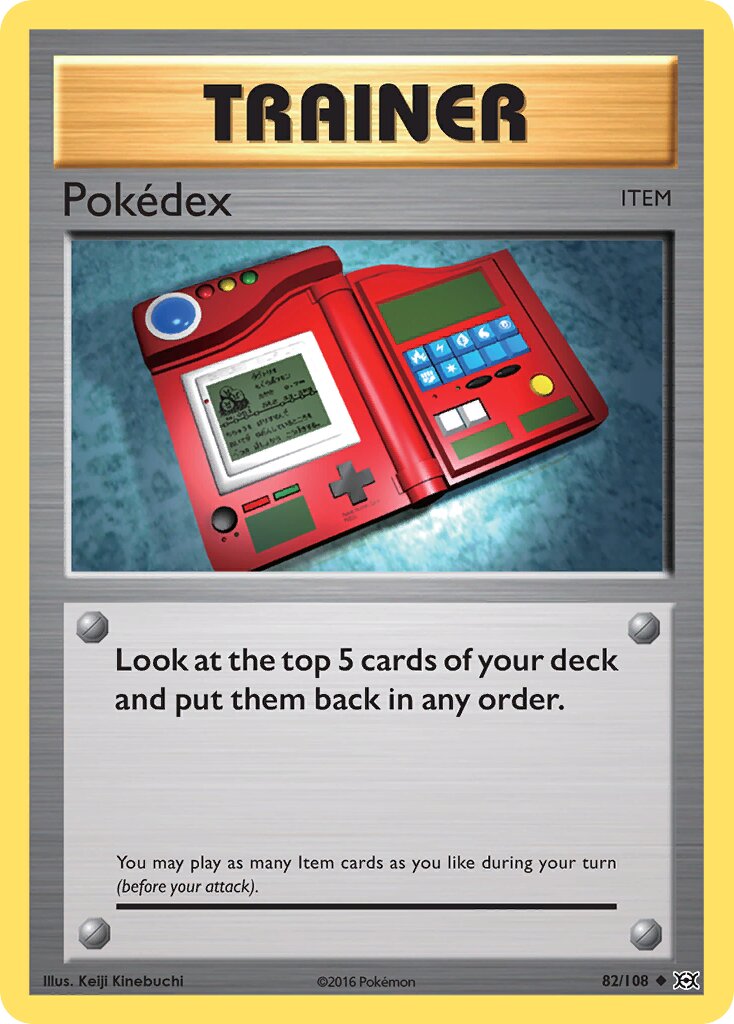 Pokédex 082/108 — Evolutions (English Pokémon TCG card)