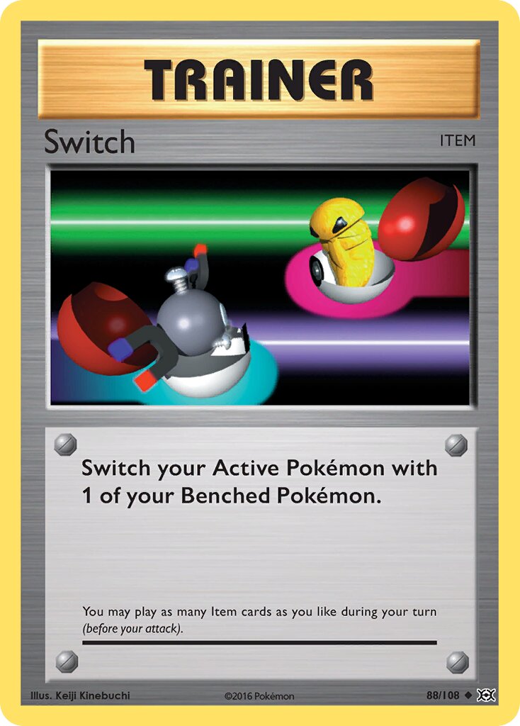 Switch 088/108 — Evolutions (English Pokémon TCG card)
