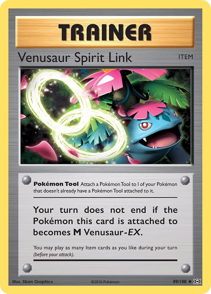Venusaur Spirit Link 089/108 — Evolutions (English Pokémon TCG card)