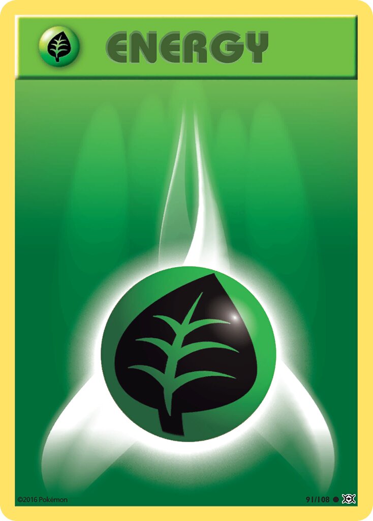 Grass Energy 091/108 — Evolutions (English Pokémon TCG card)