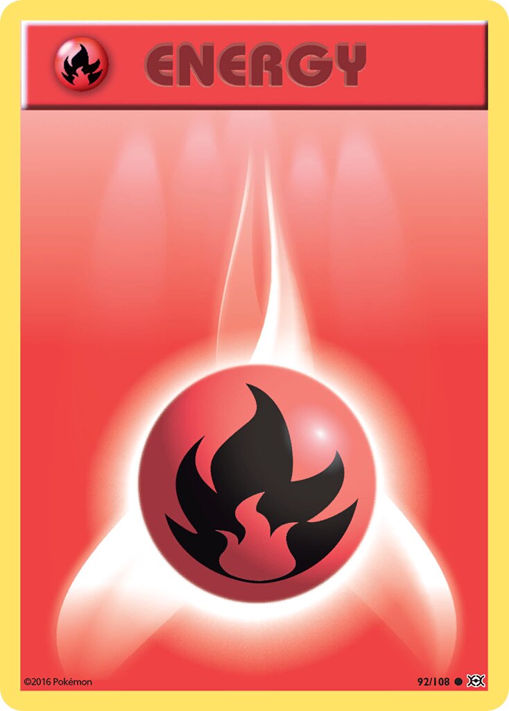 Fire Energy 092/108 — Evolutions (English Pokémon TCG card)