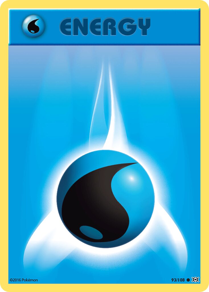 Water Energy 093/108 — Evolutions (English Pokémon TCG card)