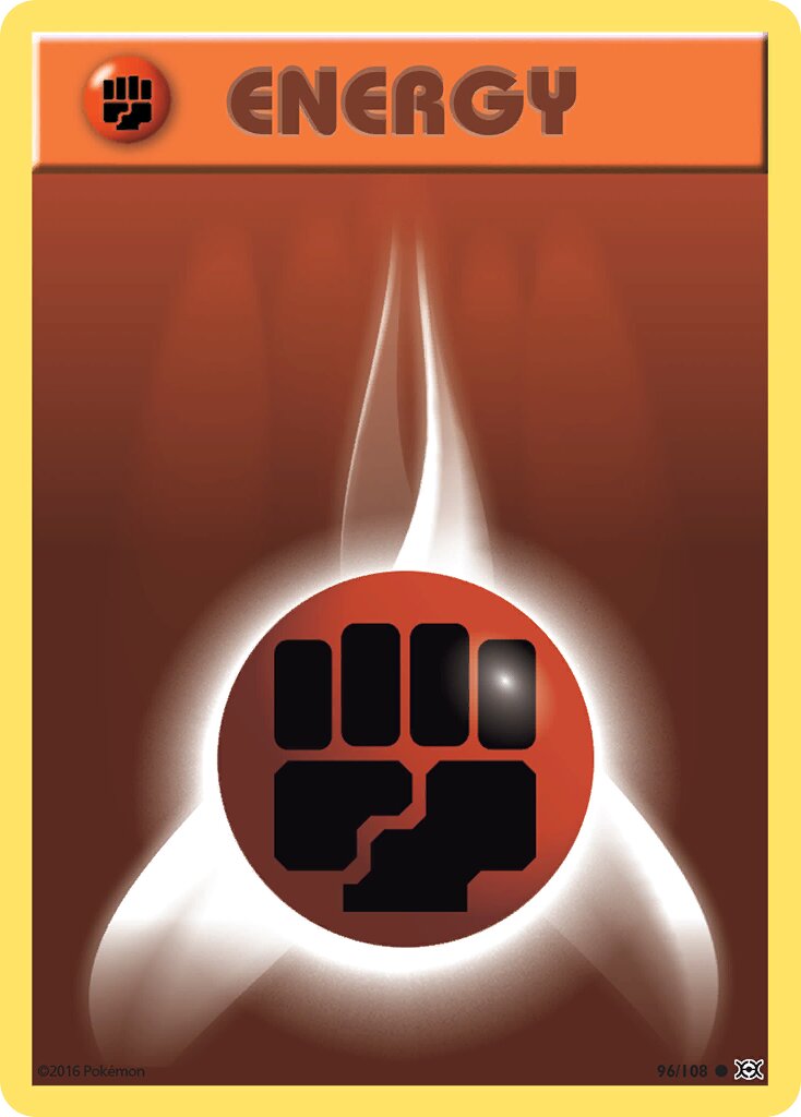 Fighting Energy 096/108 — Evolutions (English Pokémon TCG card)