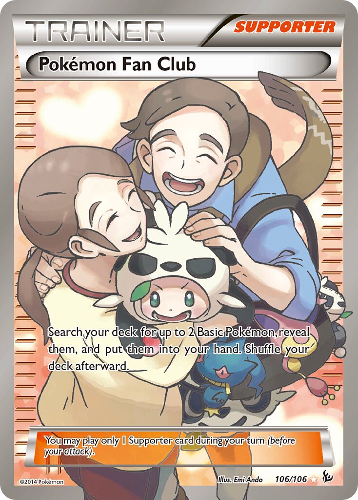 Pokémon Fan Club 106/106 — Flashfire (English Pokémon TCG card)