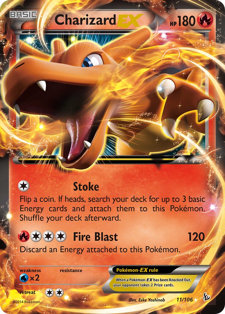 Charizard-EX 011/106 — Flashfire (English Pokémon TCG card)