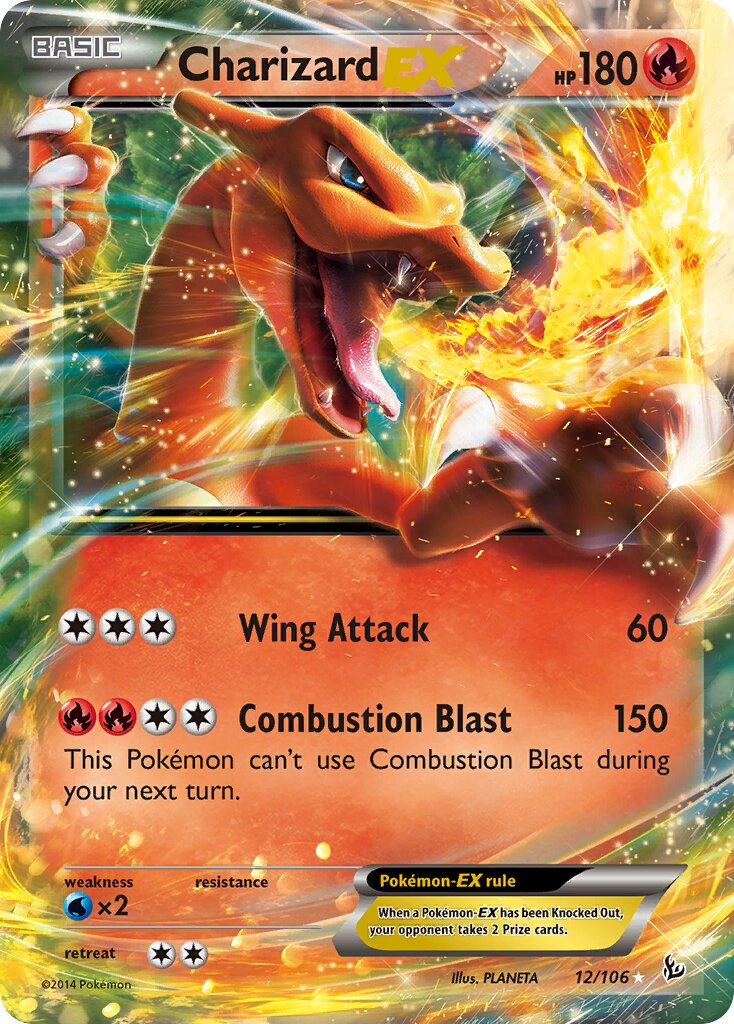 Charizard-EX 012/106 — Flashfire (English Pokémon TCG card)