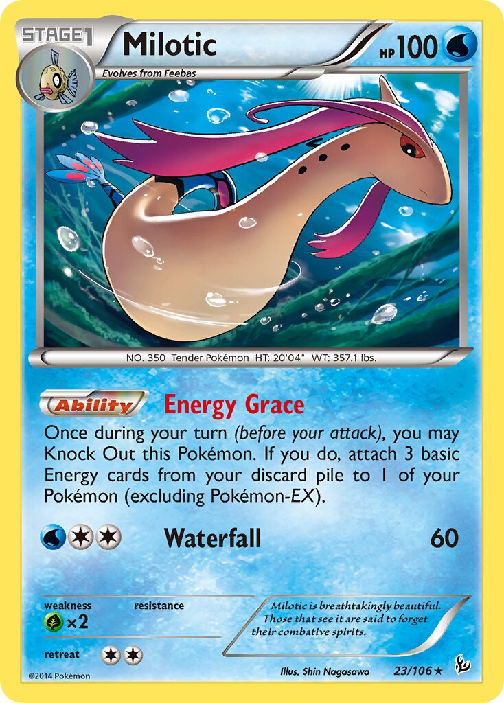Milotic 023/106 — Flashfire (English Pokémon TCG card)