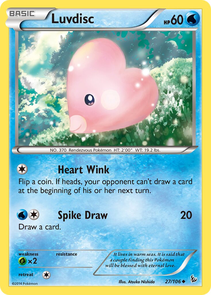 Luvdisc 027/106 — Flashfire (English Pokémon TCG card)