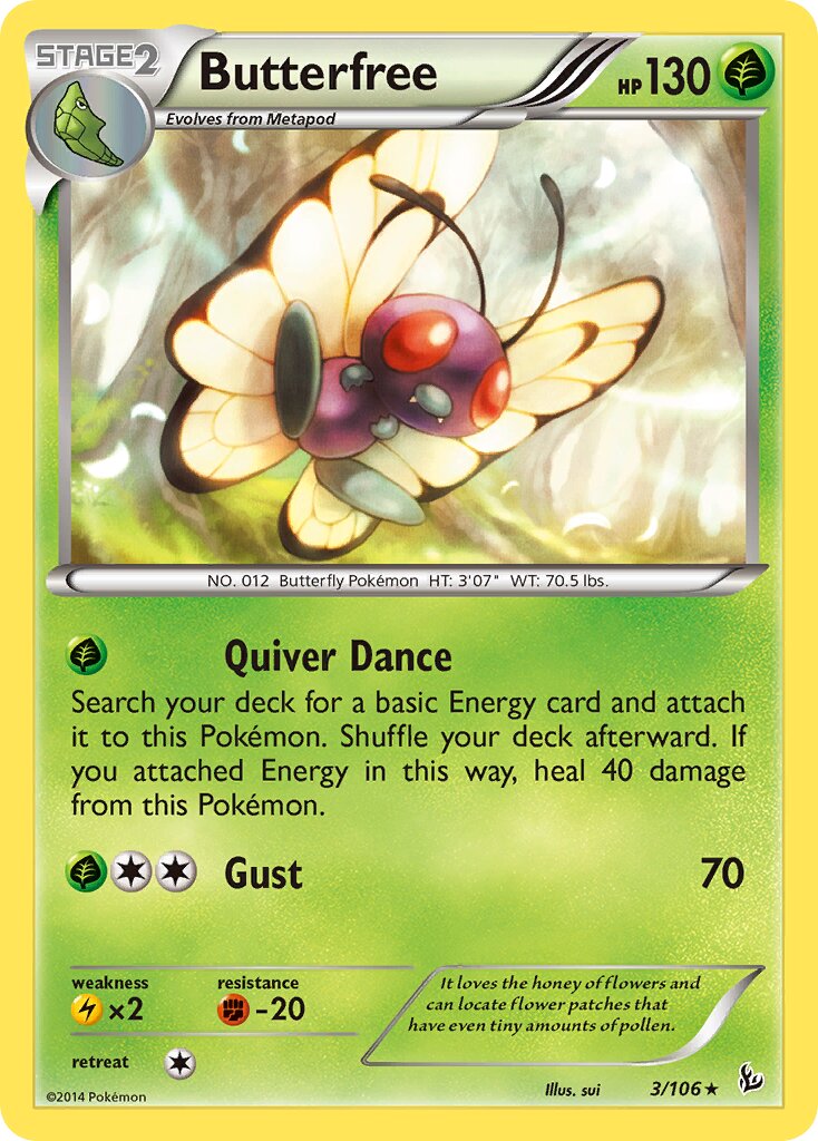 Butterfree 003/106 — Flashfire (English Pokémon TCG card)