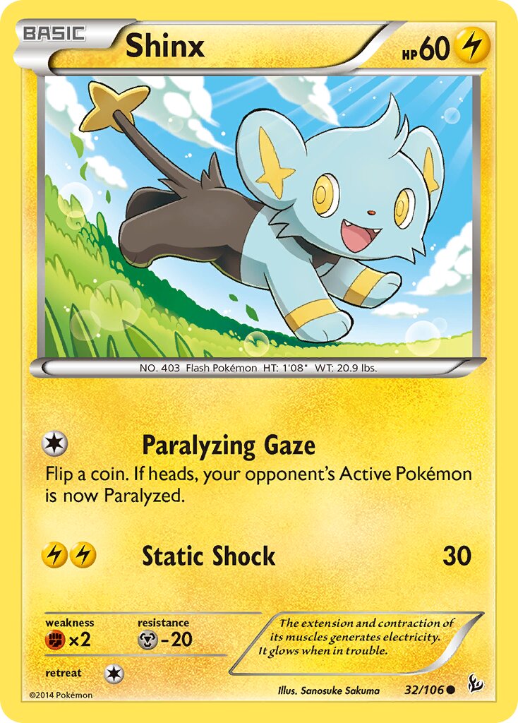Shinx 032/106 — Flashfire (English Pokémon TCG card)