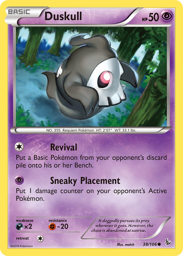 Duskull 038/106 — Flashfire (English Pokémon TCG card)