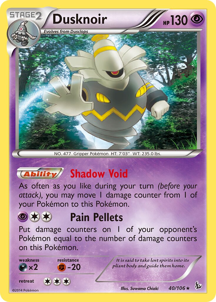 Dusknoir 040/106 — Flashfire (English Pokémon TCG card)