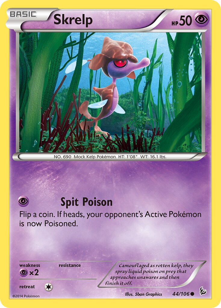 Skrelp 044/106 — Flashfire (English Pokémon TCG card)